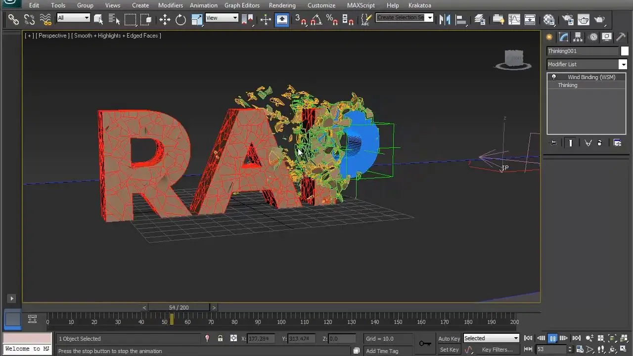 Tutorial de Partículas 3D: Destrucción de un logo con Thinking Particles