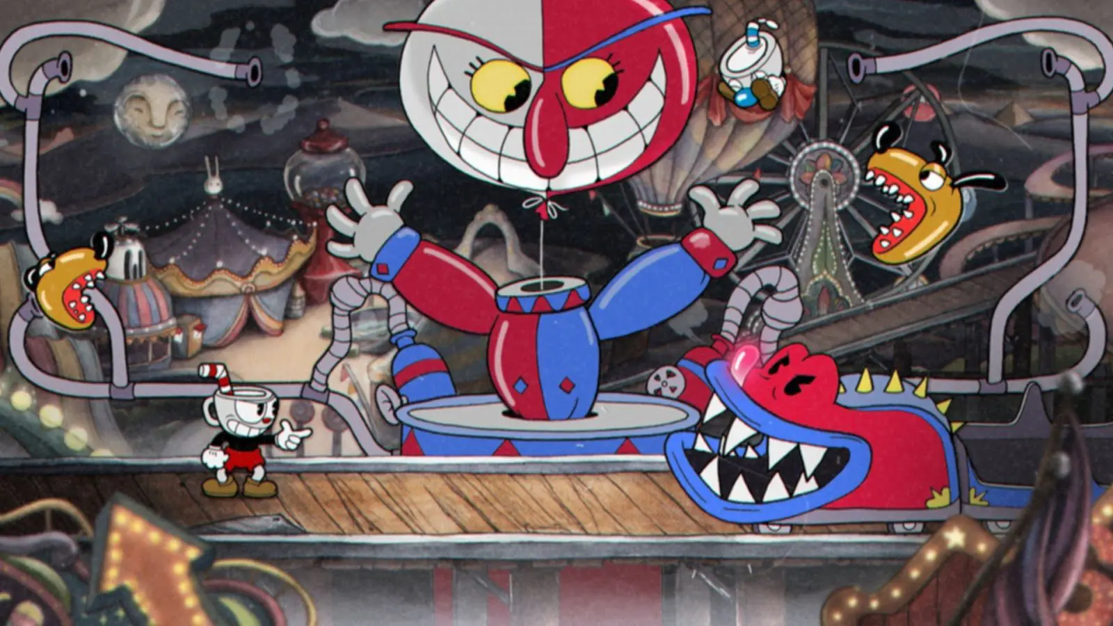 El arte de Cuphead Concept Art, trailer gameplay, Making of, entrevistas, animation process, charlas, storyboard, matte painting, y diseños originales