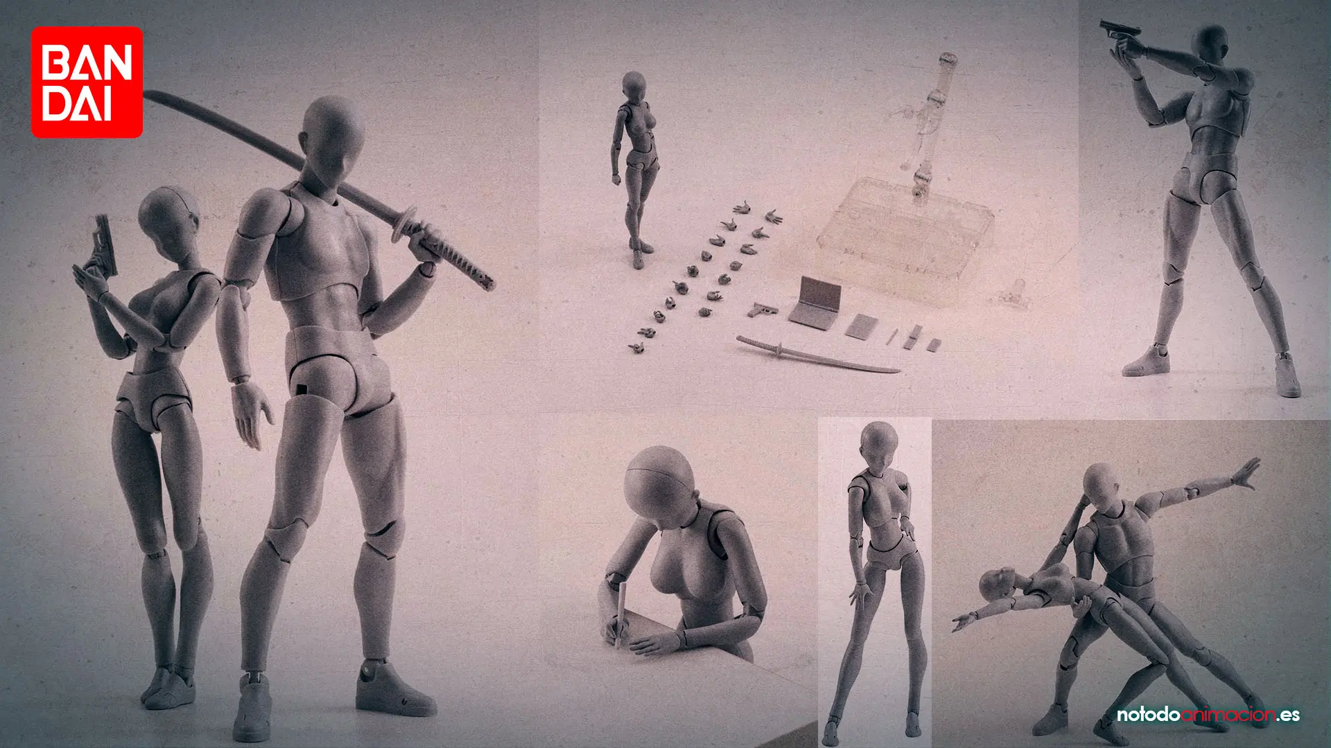 Body kun body Chan Bandai SH Figuarts - Maniquíes Articulados para dibujar - comprar amazon