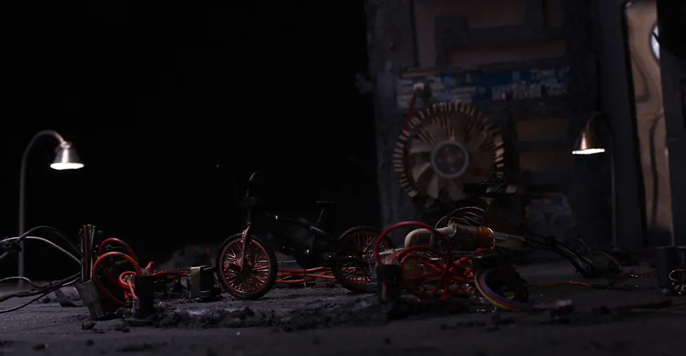 Voyage-cortometraje de animación-escenarios-stop motion-animación 3d