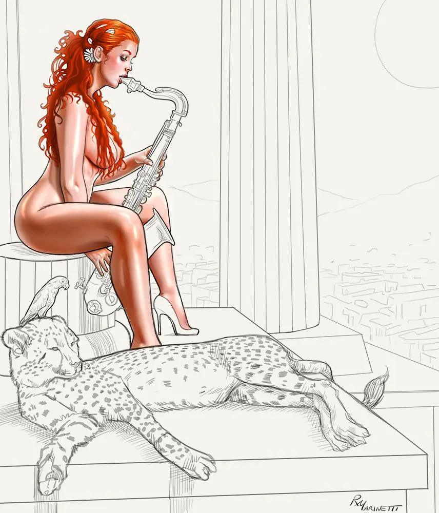 Ilustraciones Eróticas de Raffaele Marinetti