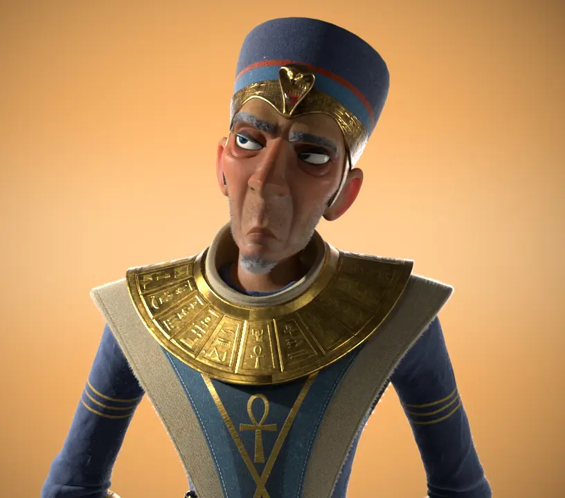 cortometraje de Animación- 3d-Pharaoh-diseño de personajes