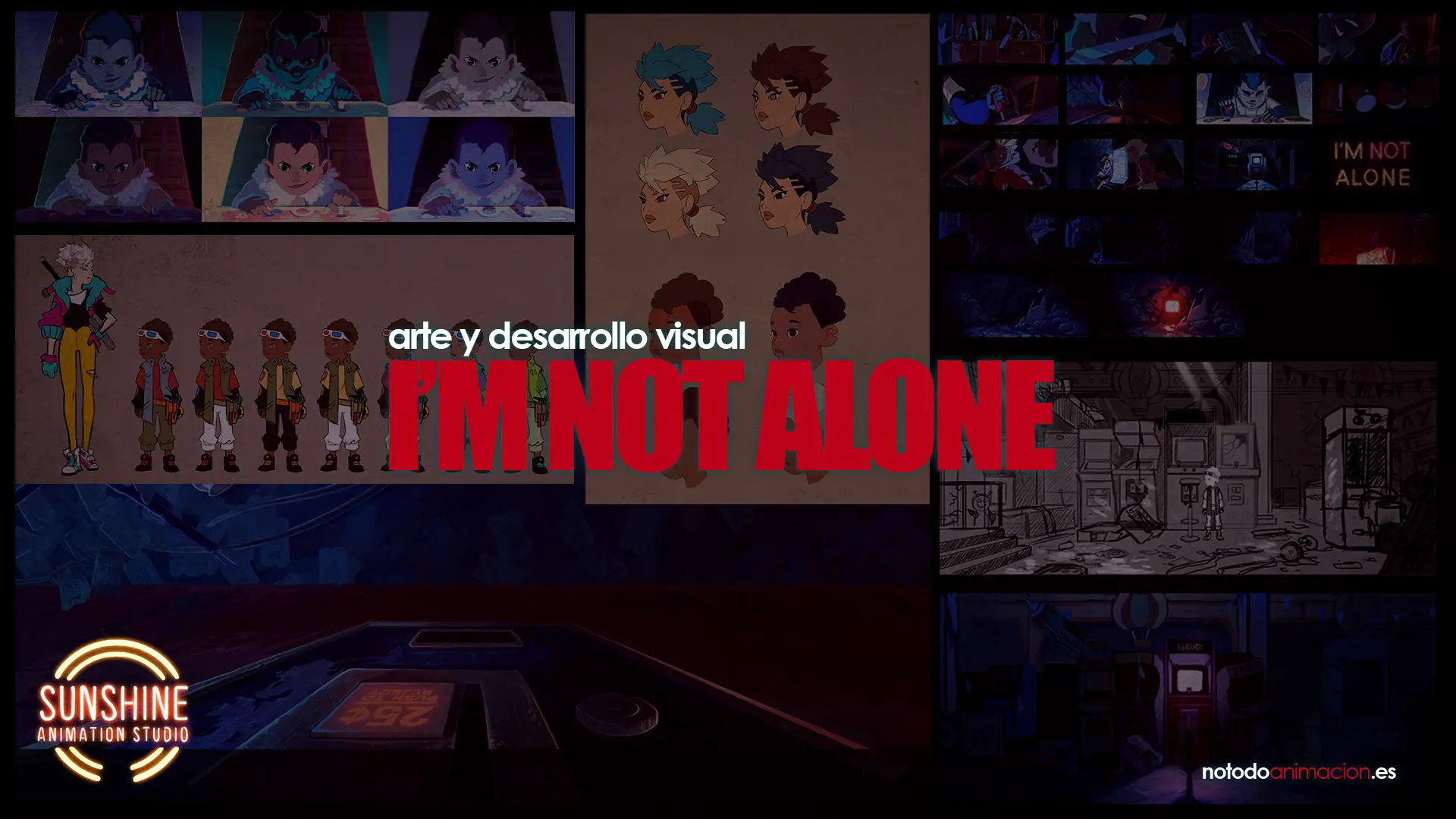 El arte de I'm not Alone - desarrollo visual