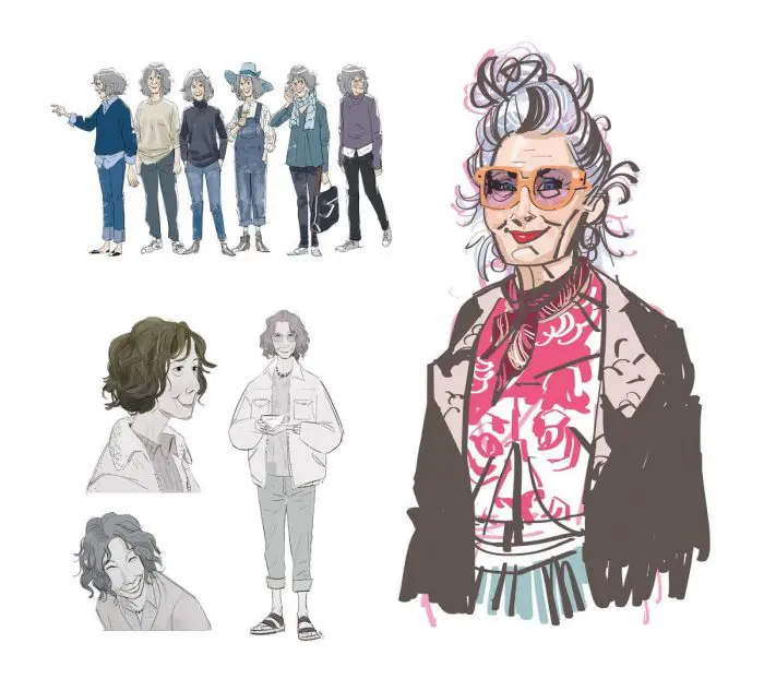 diseño de personajes spiderverse