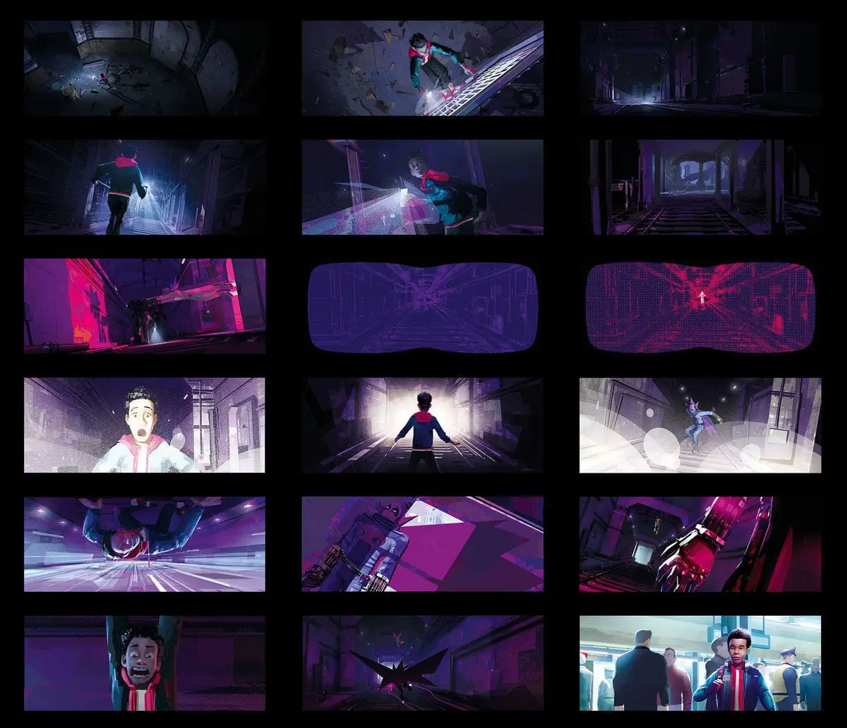 color script panel spider-verse robh ruppel