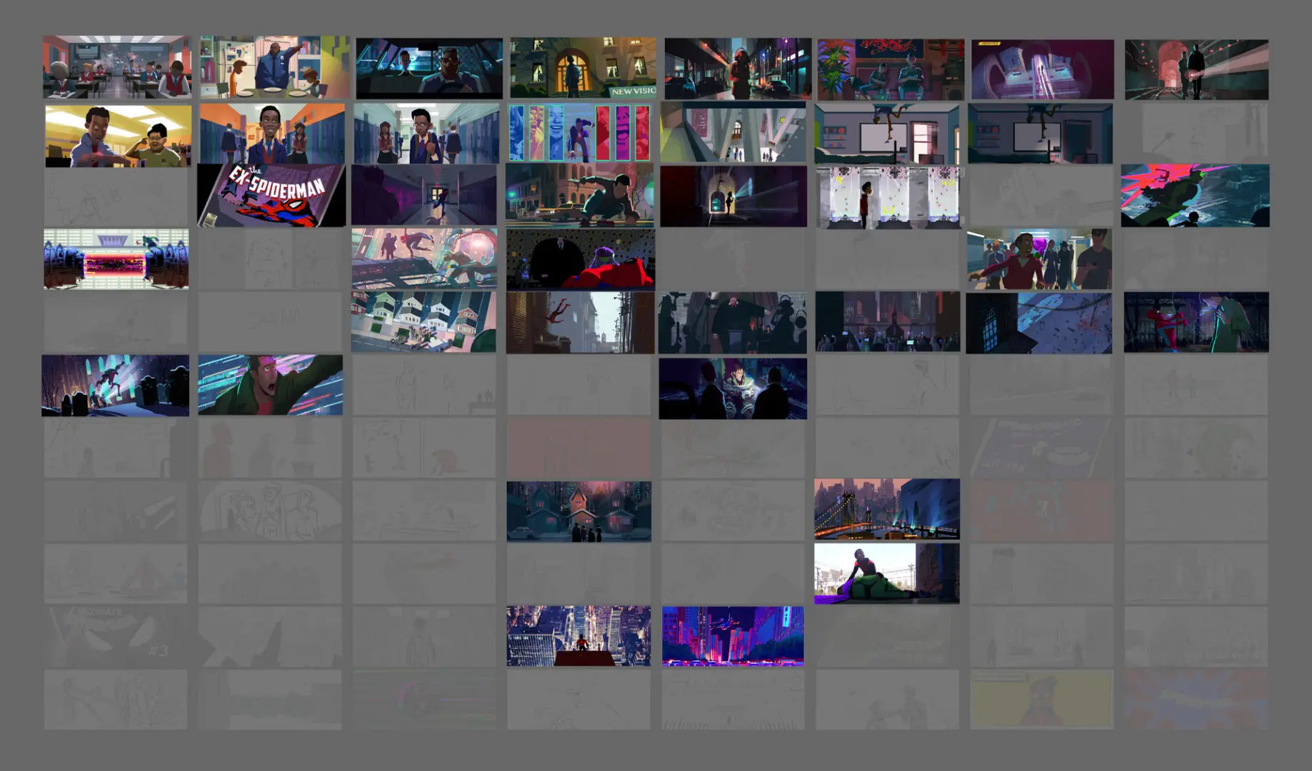 color script spider-verse