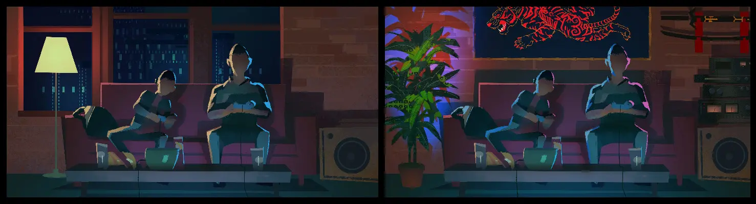 color script spider-verse