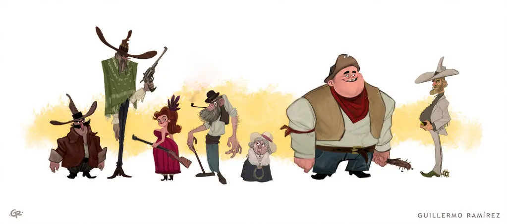 color principios del diseño de personajes