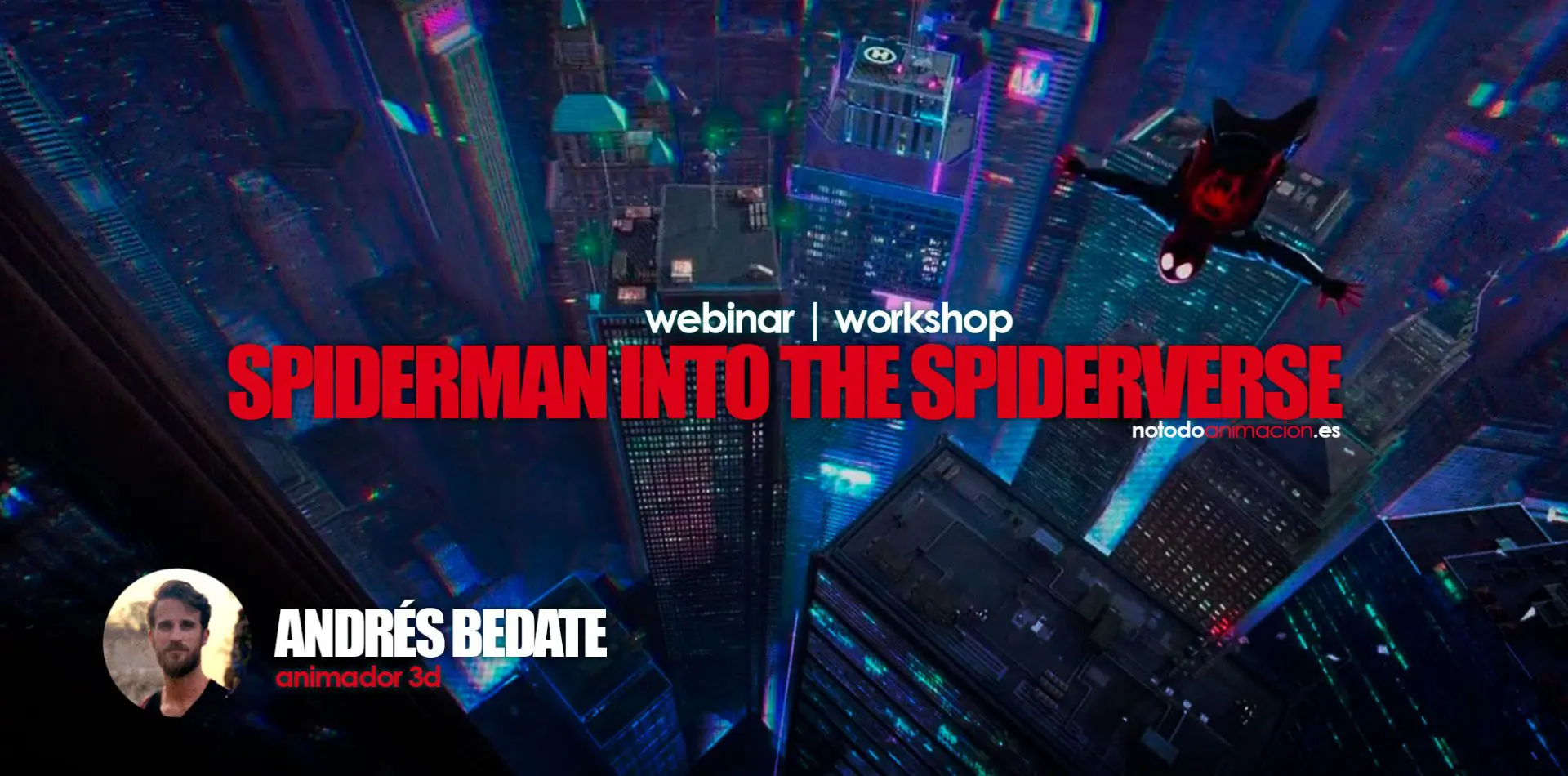 animacion 3d spiderman spider-verse