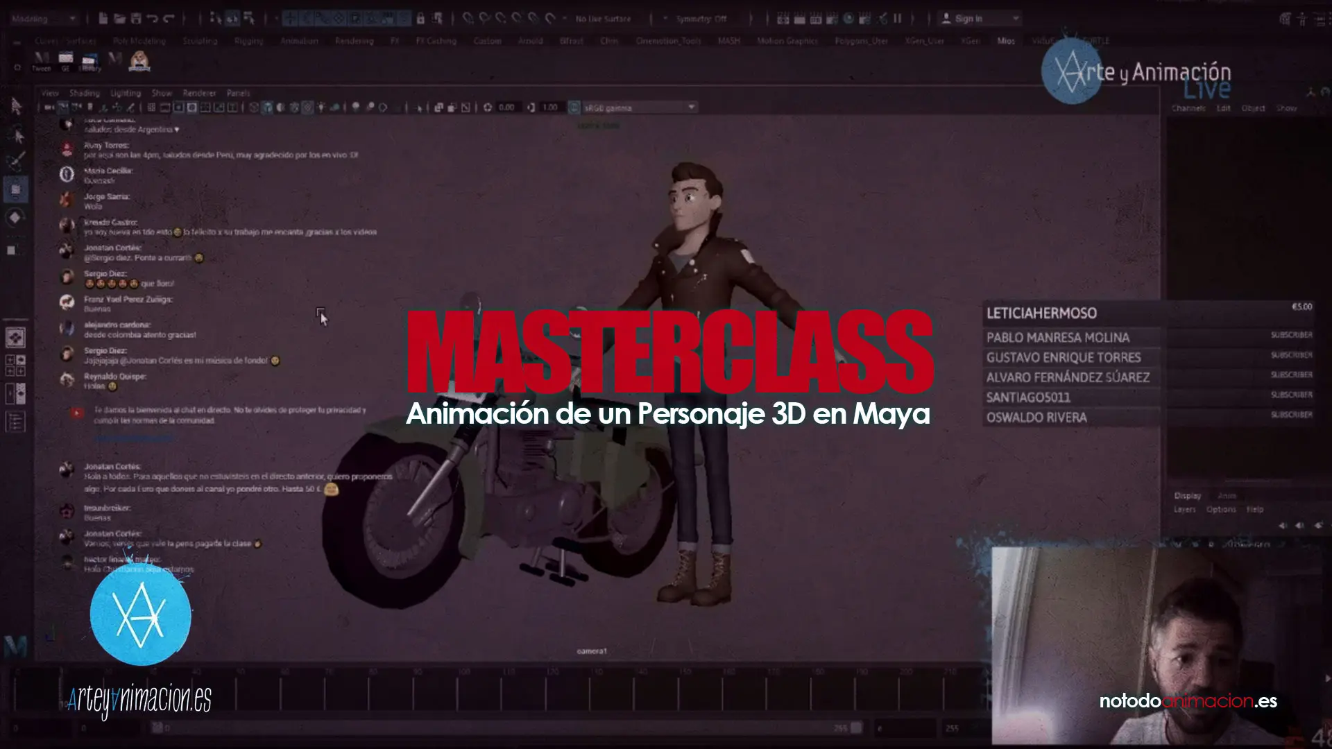 curso gratis de animación 3d maya