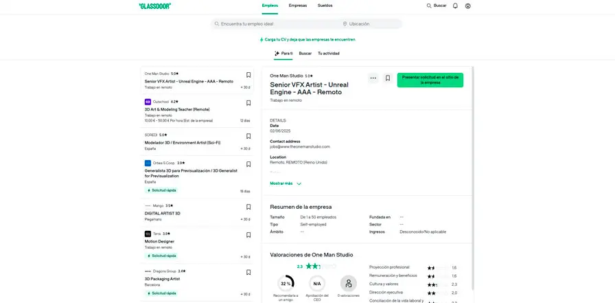 portal de empleo Glassdoor