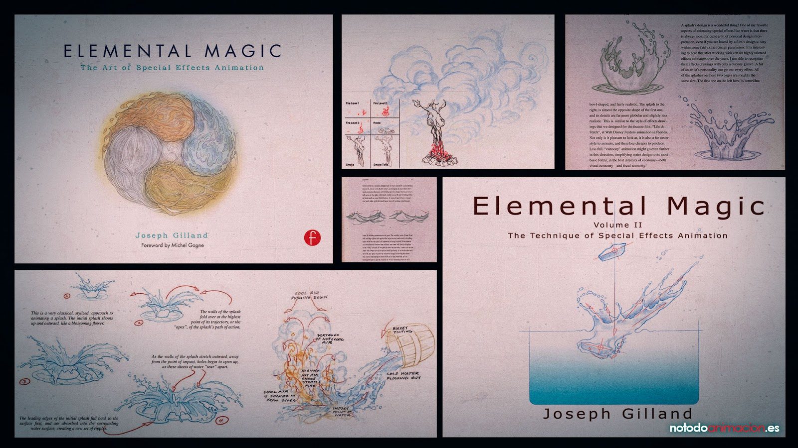 Los 5 mejores Libros para aprender Animación de efectos fx - Comprar Elemental Magic I - Joseph Gilland