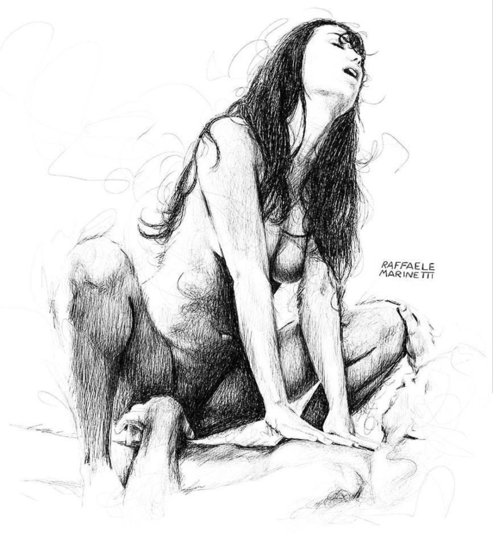 Ilustraciones Eróticas de Raffaele Marinetti