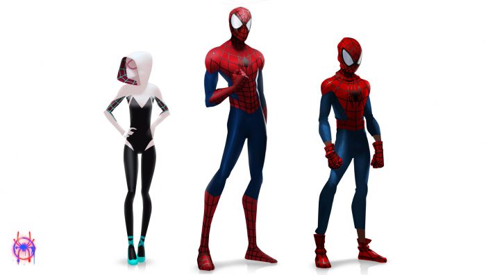 diseño de personajes spiderverse