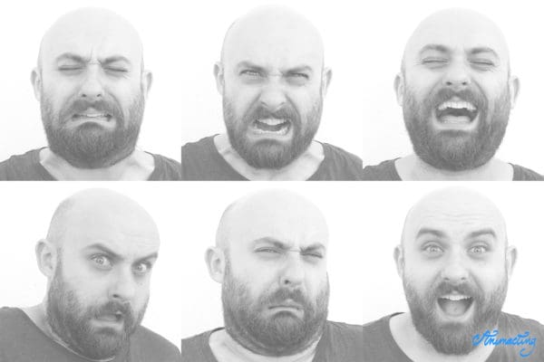 expresiones faciales animación