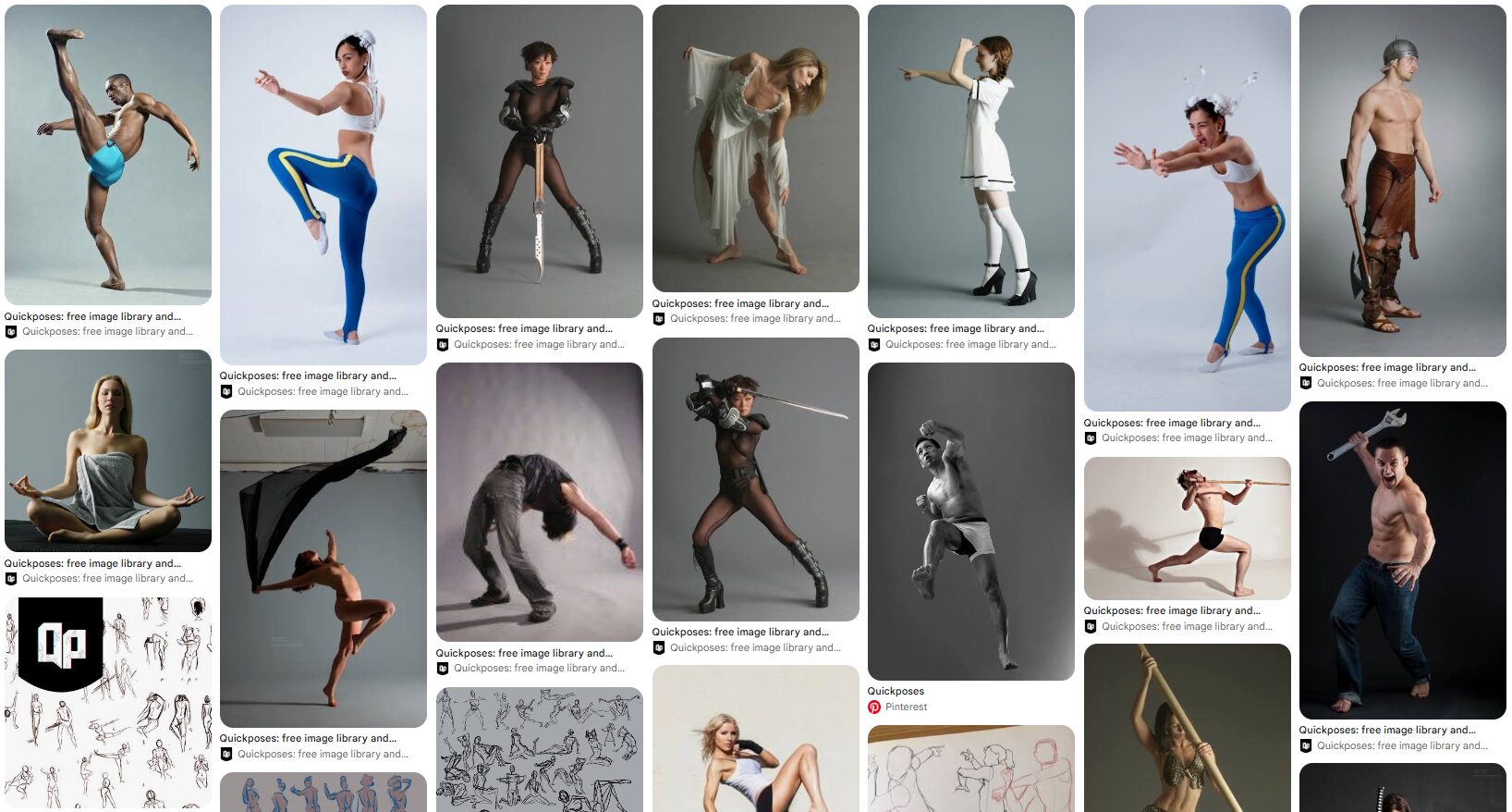 referencias de poses para dibujo