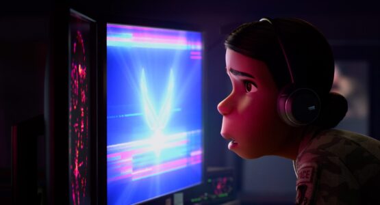 HI MOM! – In Disney and Pixar’s “Elio,” America Ferrera lends her voice to the smart and super-confident Olga, who runs a top-secret military project.* While Olga is working to decode a strange signal from outer space, her son Elio (voice of Yonas Kibreab) is inadvertently beamed up to an interplanetary organization with representatives from galaxies far and wide and mistaken for Earth’s ambassador to the rest of the universe. Disney and Pixar’s all-new feature film “Elio” is directed by Adrian Molina (screenwriter and co-director of “Coco”) and produced by Mary Alice Drumm (associate producer of “Coco”)—the intergalactic misadventure launches in theaters March 1, 2024. © 2023 Disney/Pixar. All Rights Reserved.