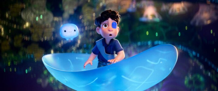 EXPLORING THE COMMUNIVERSE – When Elio (voice of Yonas Kibreab), a space fanatic with an active imagination and a huge alien obsession, is beamed up to the Communiverse, an interplanetary organization with representatives from galaxies far and wide, he must form new bonds with eccentric alien lifeforms, including a chirpy, shipper liquid supercomputer called OOOOO (voice of Shirley Henderson). Directed by Madeline Sharafian, Domee Shi and Adrian Molina, and produced by Mary Alice Drumm, Disney and Pixar’s “Elio” releases in theaters June 20, 2025. © 2024 Disney/Pixar. All Rights Reserved.