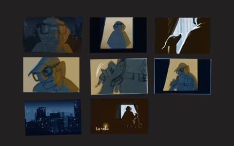 storyboard cortometraje animación la vela