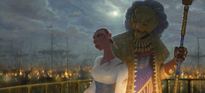 (L-R): Noni (Winnie Harlow) and The Lion (Cress Williams) in Marvel Animation's EYES OF WAKANDA, exclusively on Disney+. Photo courtesy of Marvel.© 2025 MARVEL. All Rights Reserved.