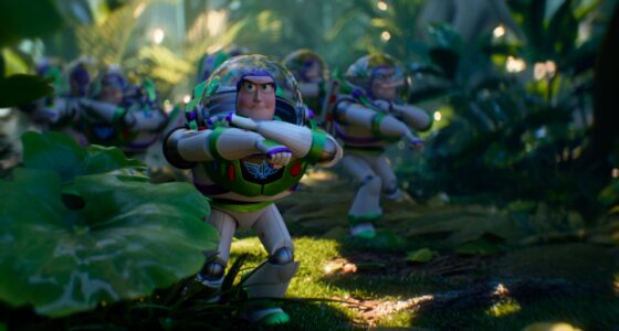 Buzz Lightyear (voiced by Tim Allen) in TOY STORY 5. Disney and Pixar’s “Toy Story 5" releases in theaters June 19, 2026. © 2025 Disney/Pixar. All Rights Reserved. © 2025 Disney/Pixar. All Rights Reserved.