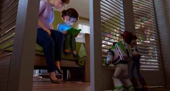 A scene from Disney and Pixar's TOY STORY 5, releasing in theaters June 19, 2026. Photo courtesy of Disney/Pixar. © 2026 Disney/Pixar. All Rights Reserved.